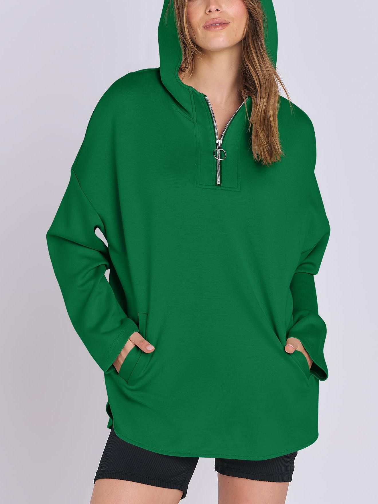 ✨Women's Oversized Hoodie Quarter-Zip Sweatshirts (Buy 2 Free Shipping)