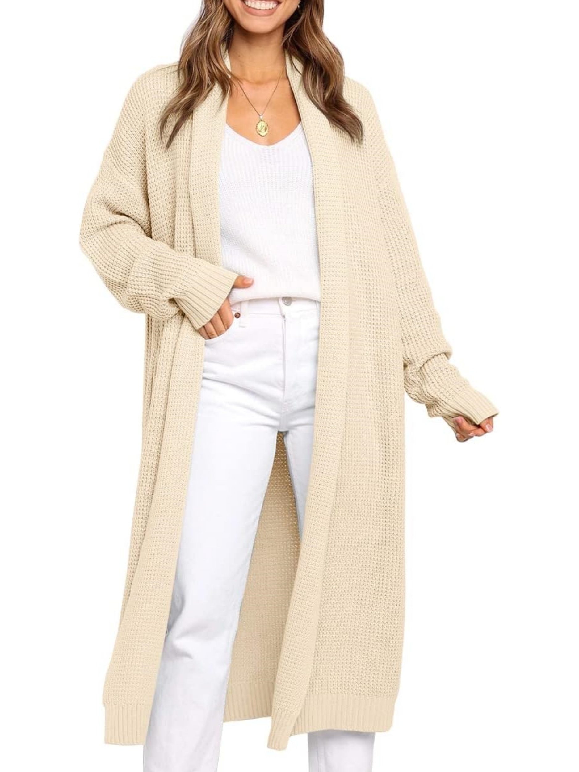 Oversized Open Front Cardigan Sweaters Coat (Buy 2 Free Shipping)