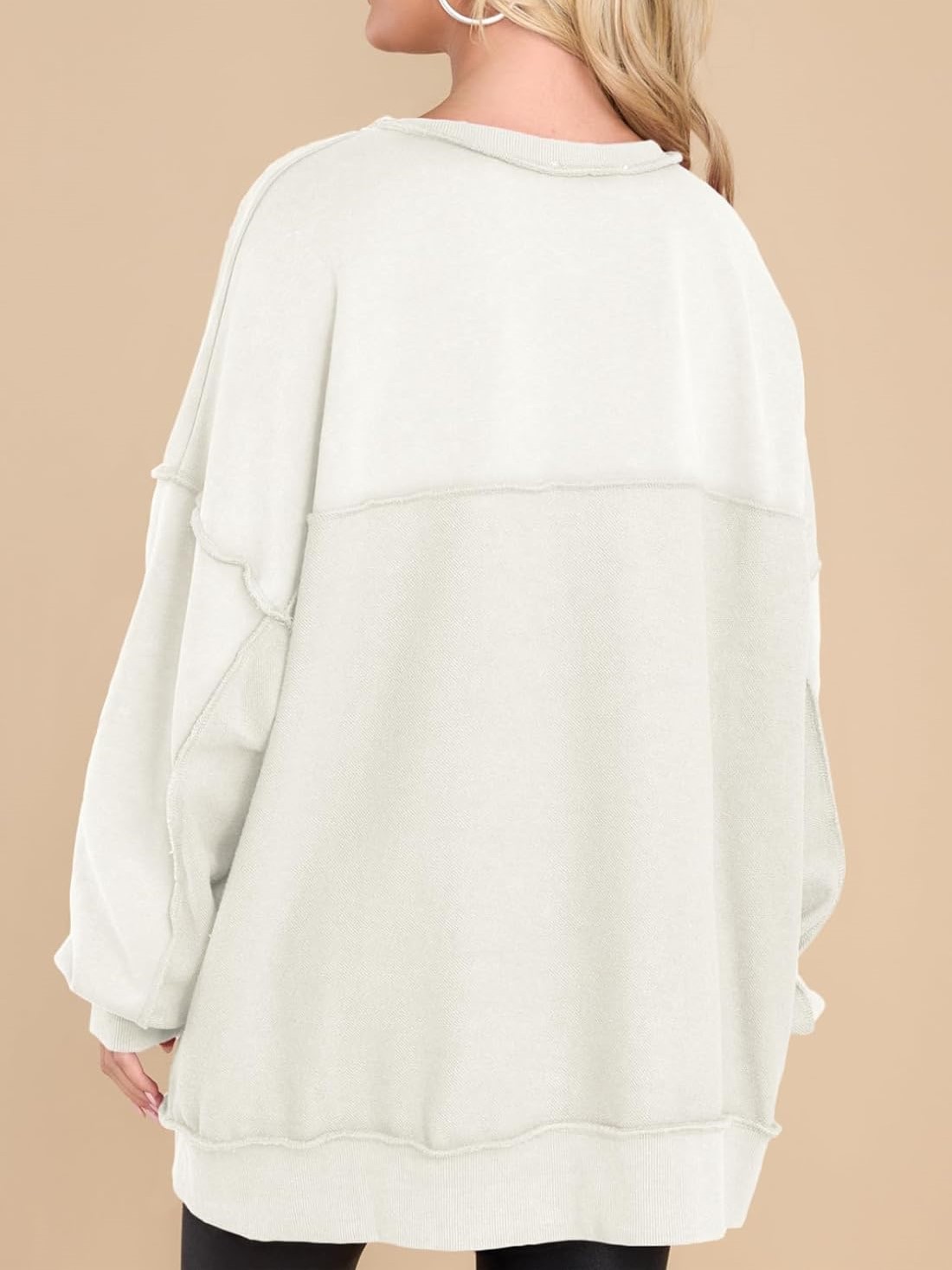 Oversized Long Sleeve Button Down Sweatshirt