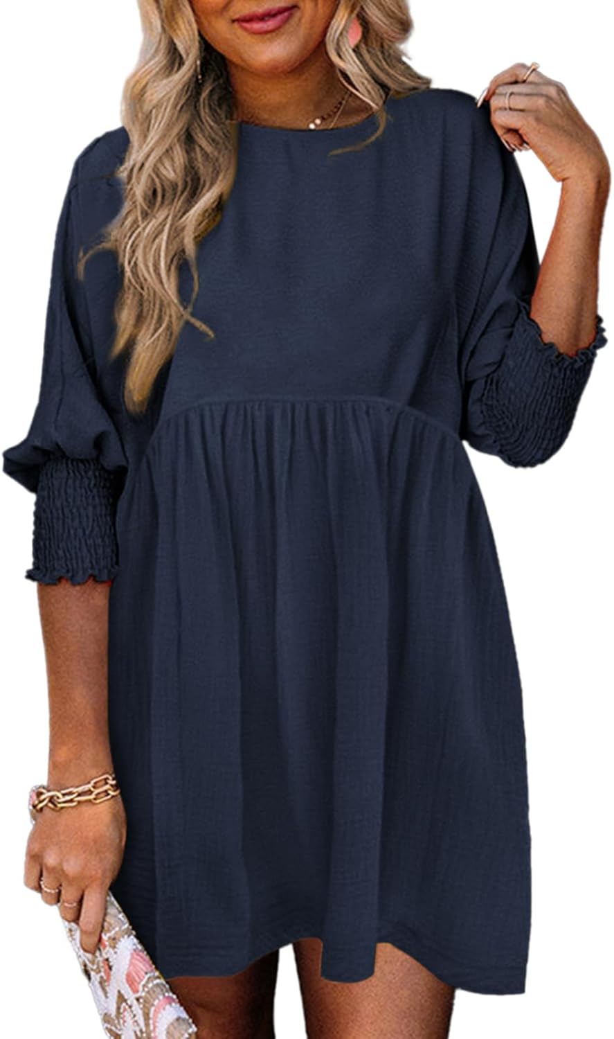 Womens Summer Spring Dresses Casual Tunic Dress