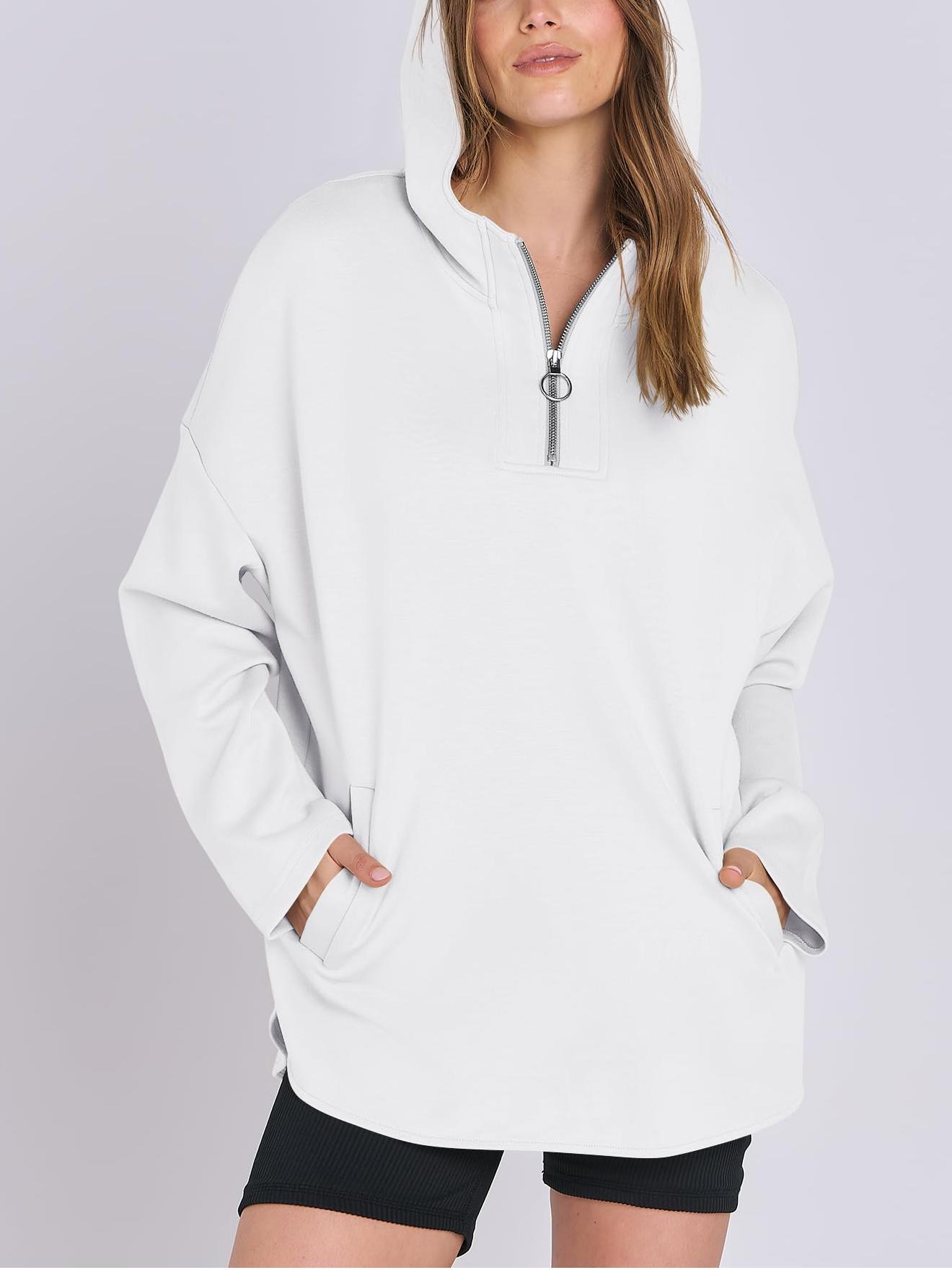 ✨Women's Oversized Hoodie Quarter-Zip Sweatshirts (Buy 2 Free Shipping)