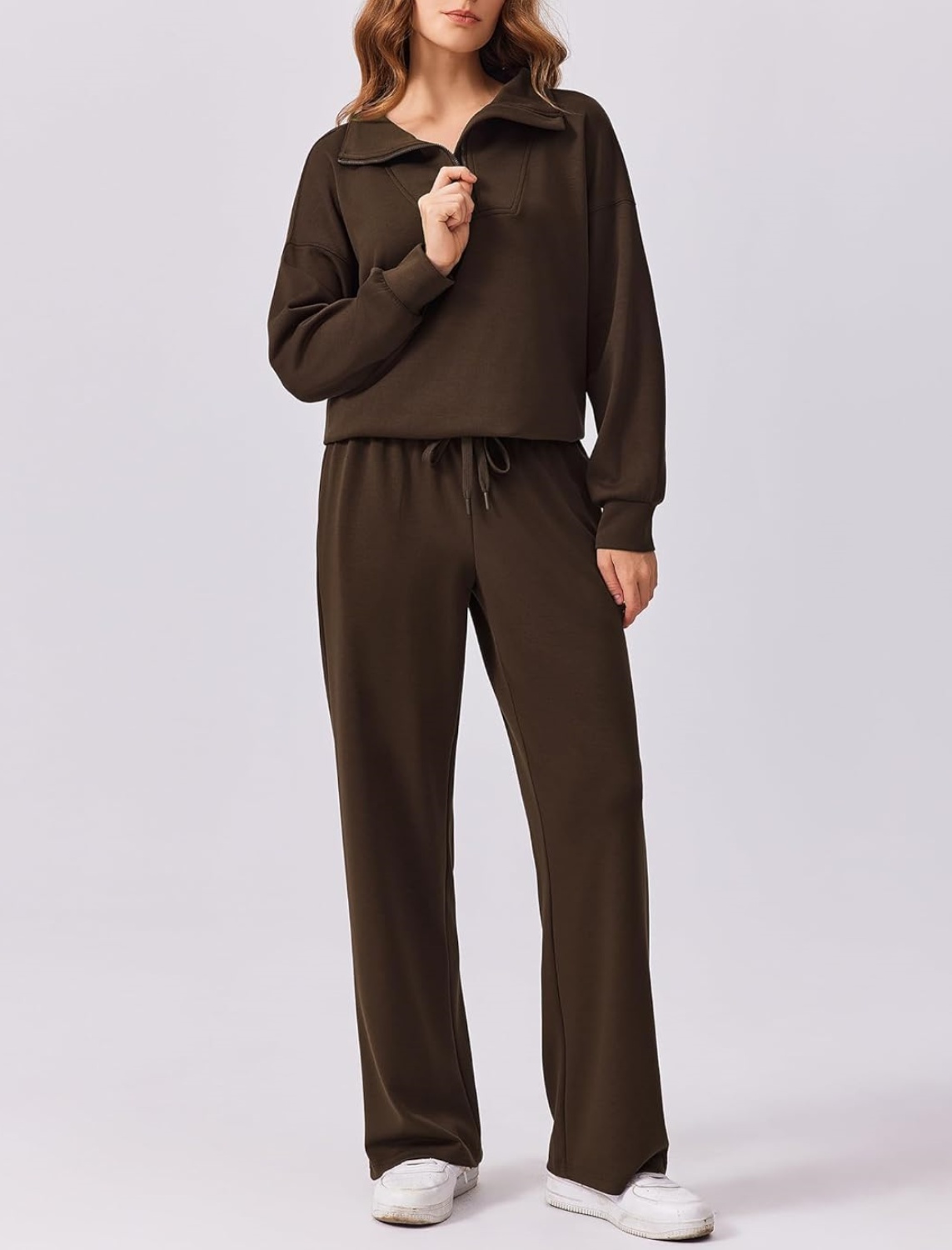 Oversized Sweatshirt Wide Leg Pants Two Piece Set (Buy 2 Free Shipping)
