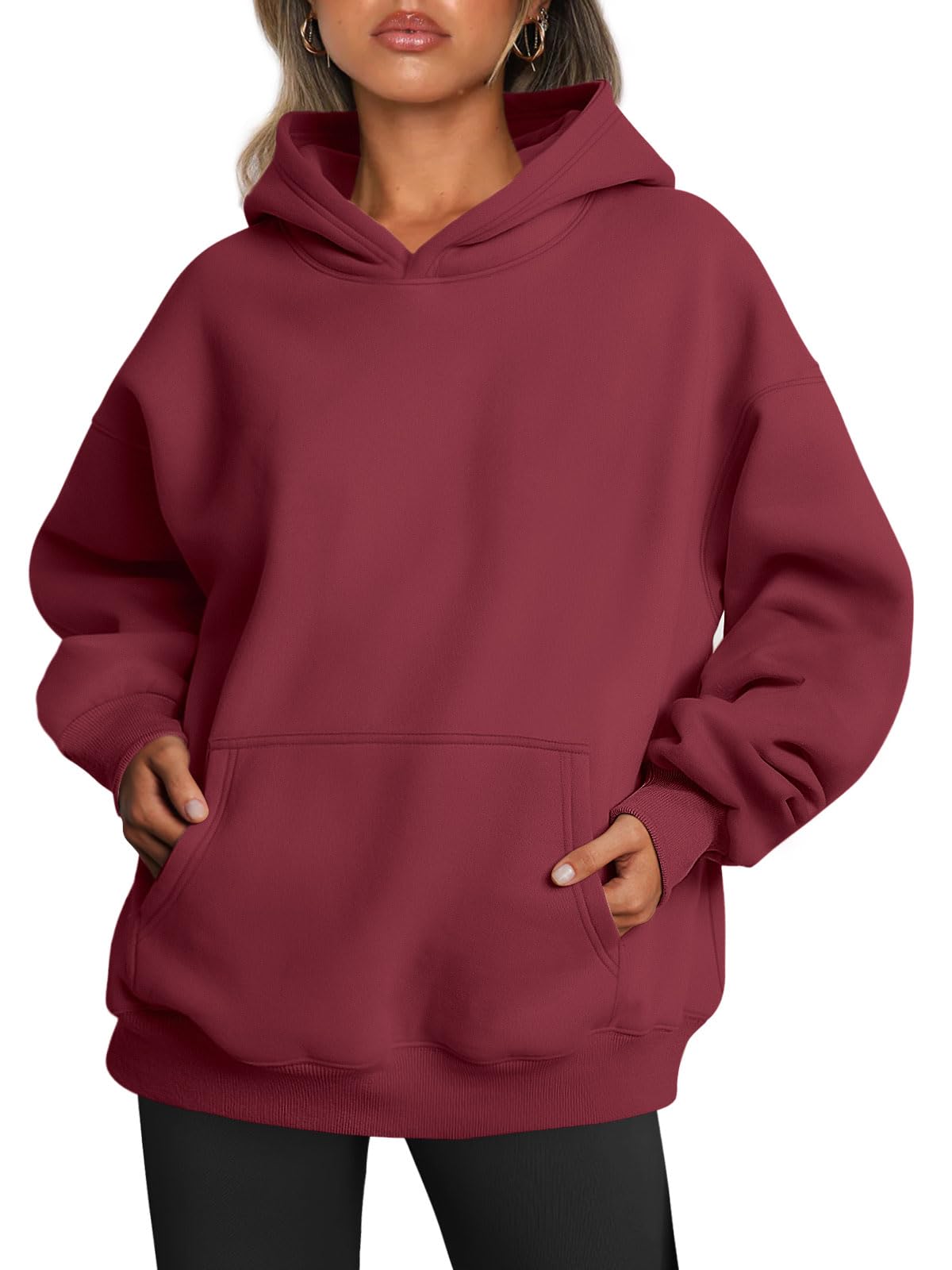 Women's Fall Long Sleeve Oversized Hoodies Fleece Sweatshirts With Pockets (BUY 2 10% OFF)