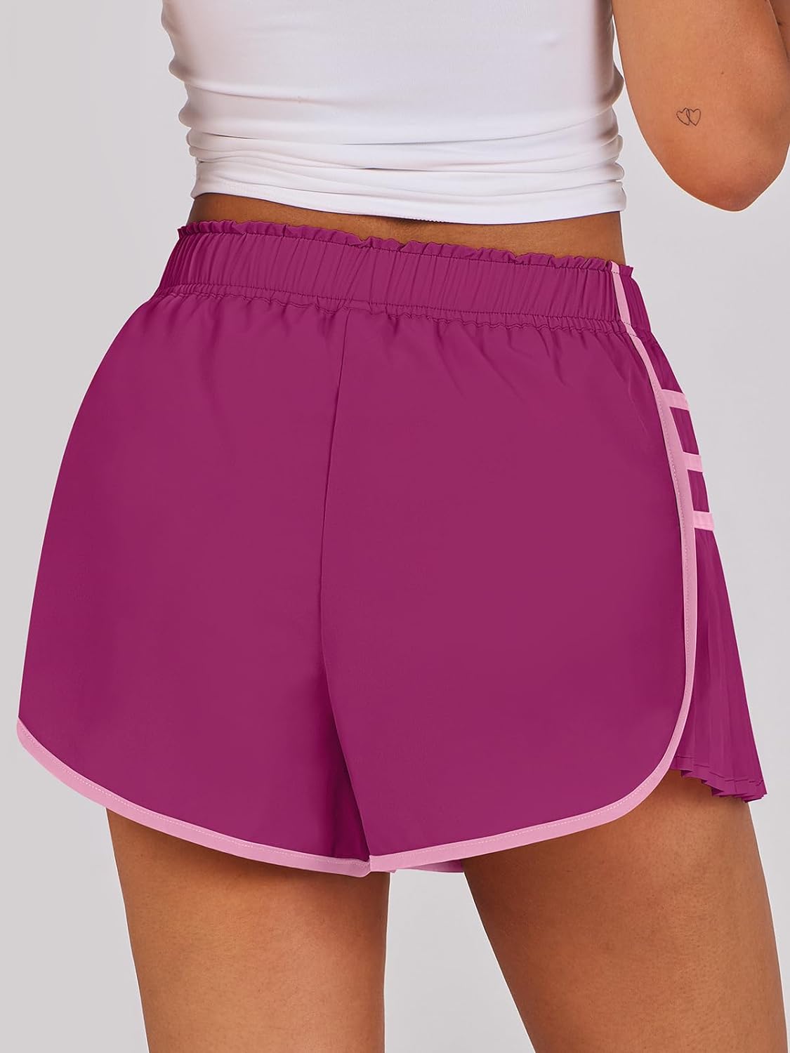 HOT SALE High Waist Pleated Sports Shorts (Buy 2 Free Shipping)