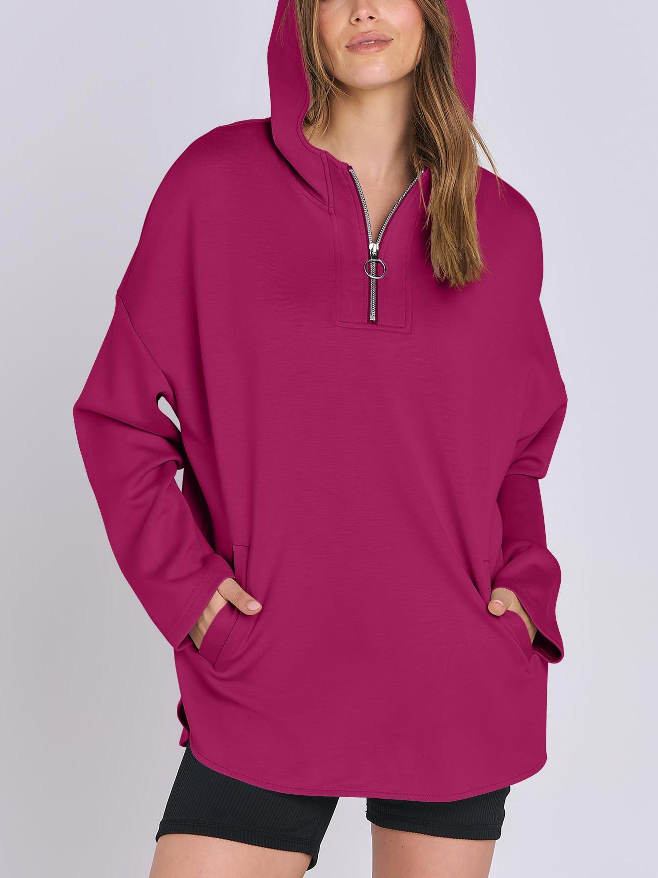 ✨Women's Oversized Hoodie Quarter-Zip Sweatshirts (Buy 2 Free Shipping)
