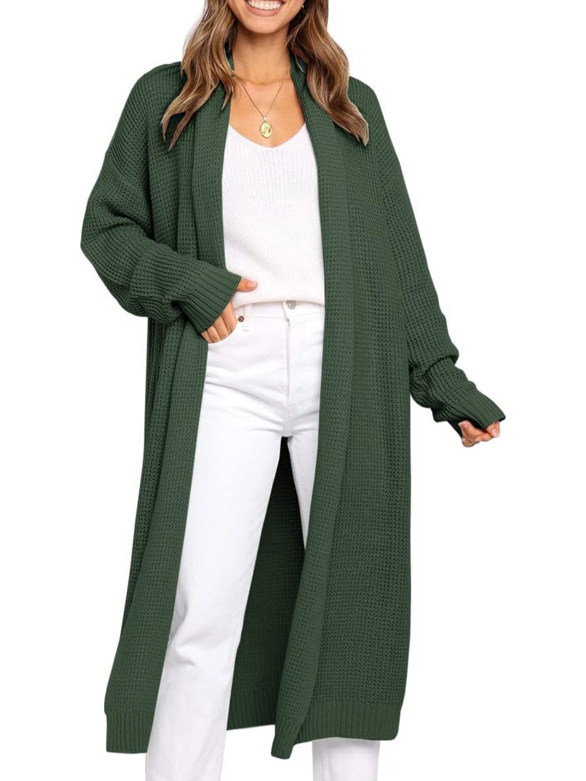 Oversized Open Front Cardigan Sweaters Coat (Buy 2 Free Shipping)
