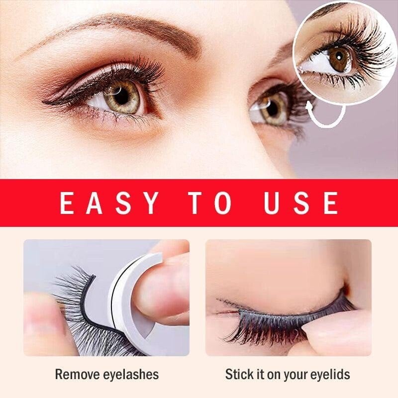 Christmas Sale 48% OFF - Reusable Self-Adhesive Eyelashes-Pink Laura