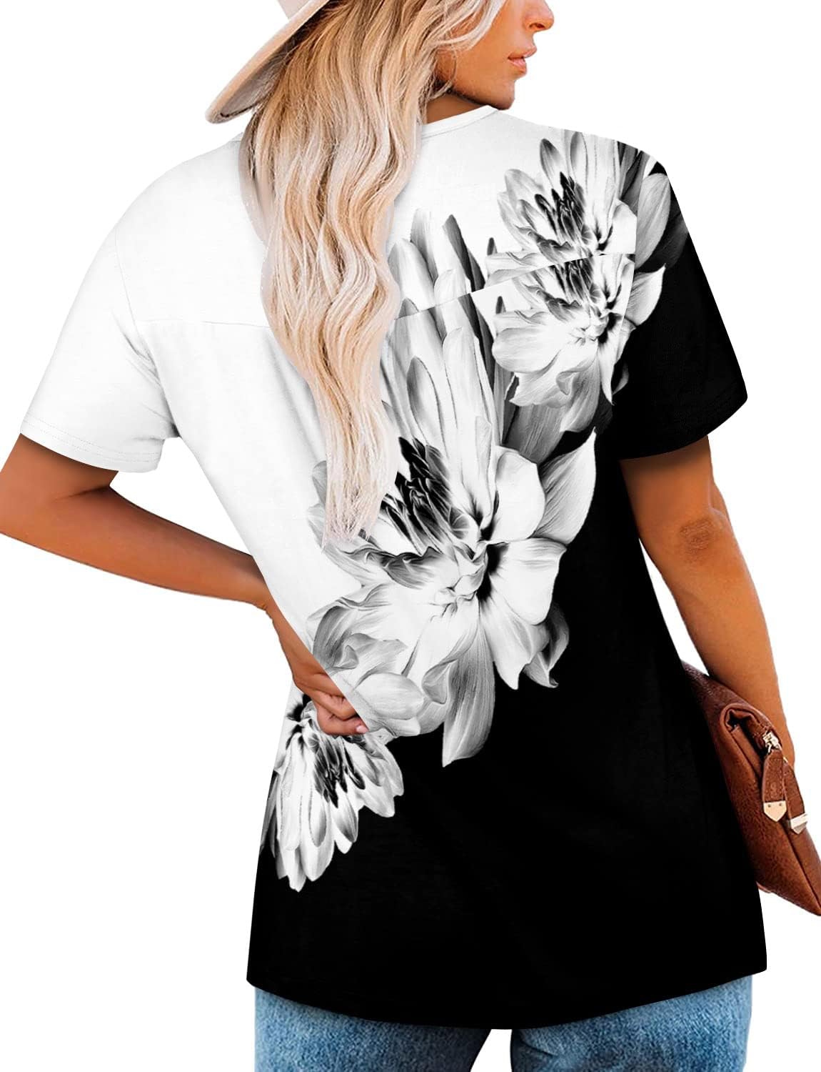 Women's Summer Printed Pleated Crew Neck Tee (Buy 3 Free Shipping)