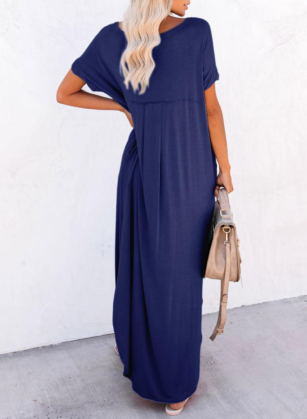 Womens Summer Casual Loose Maxi Dresses  Beach Outfit 