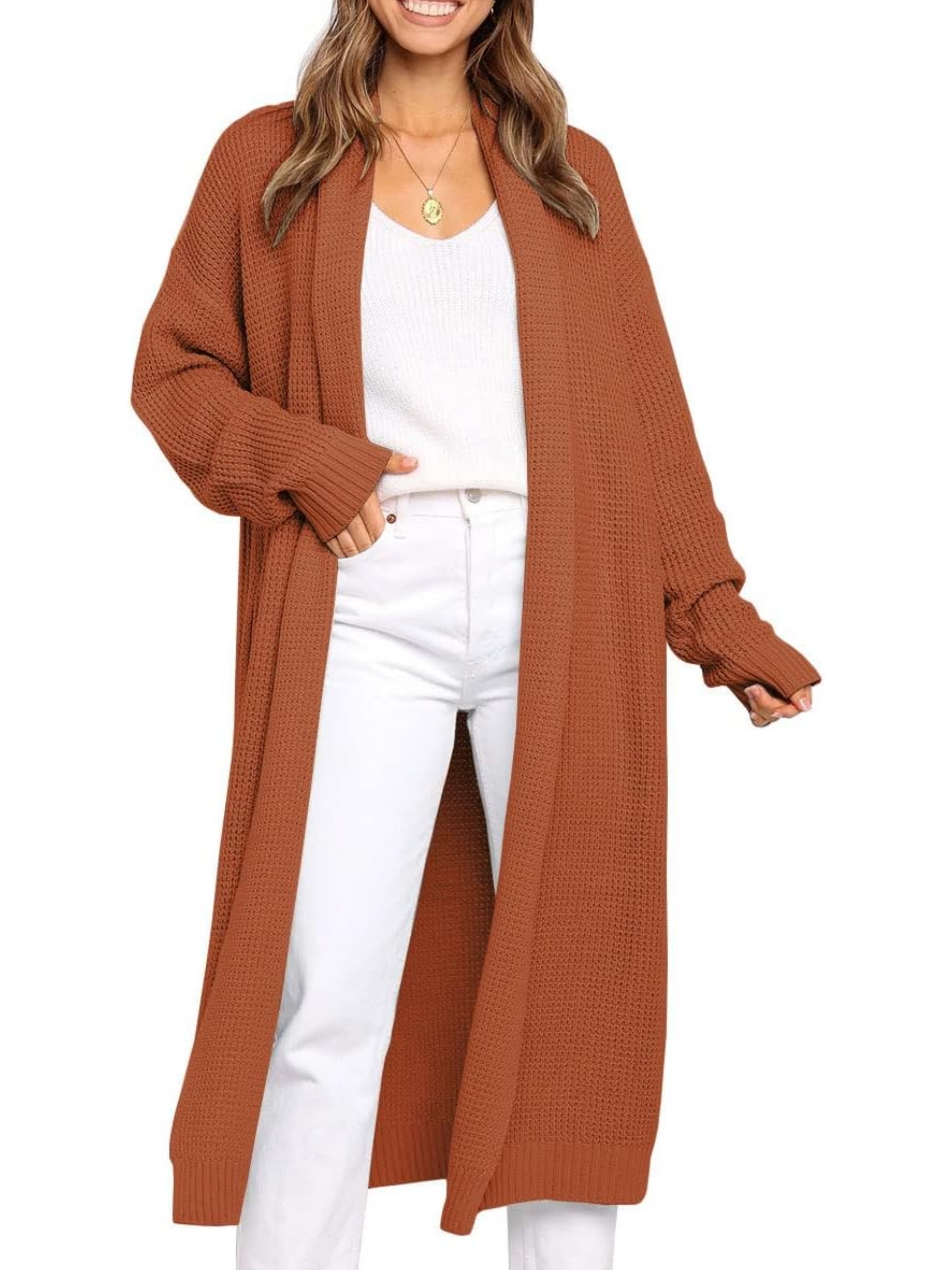 Oversized Open Front Cardigan Sweaters Coat (Buy 2 Free Shipping)