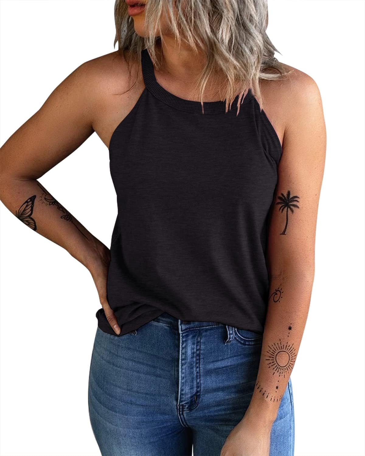 Women's Summer Sleeveless Halter Tee Shirts (BUY 3 FREE SHIPPING)