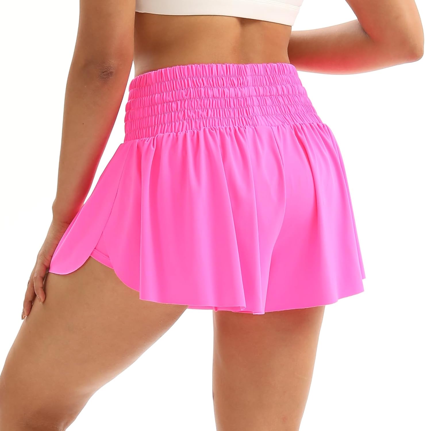 HOT SALE Women's Cute High Waist Drawstring Sports Skirt Built-in Shorts with Pockets