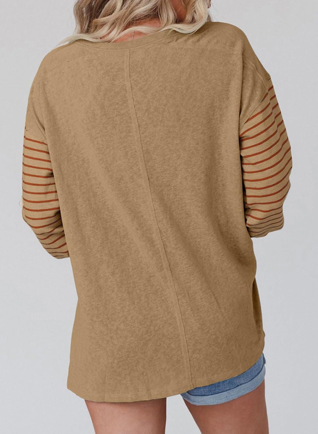 HOT SALE Women's Oversized Casual Color Block Pullover