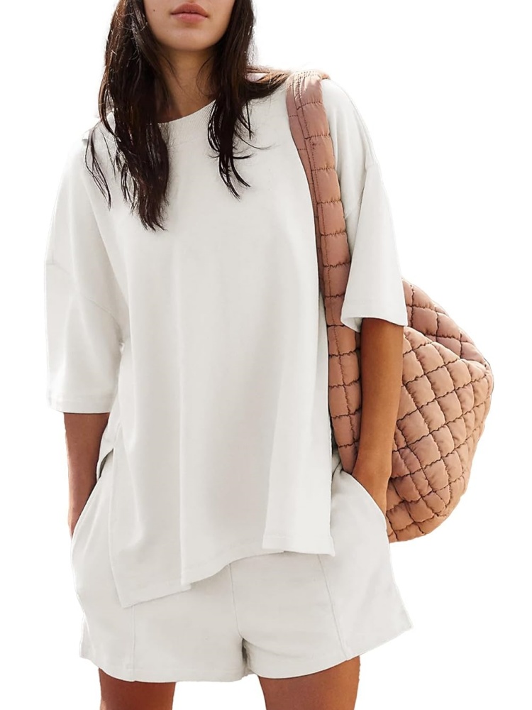 Women's Short Sleeve Cute Tops Shorts Lounge Sets