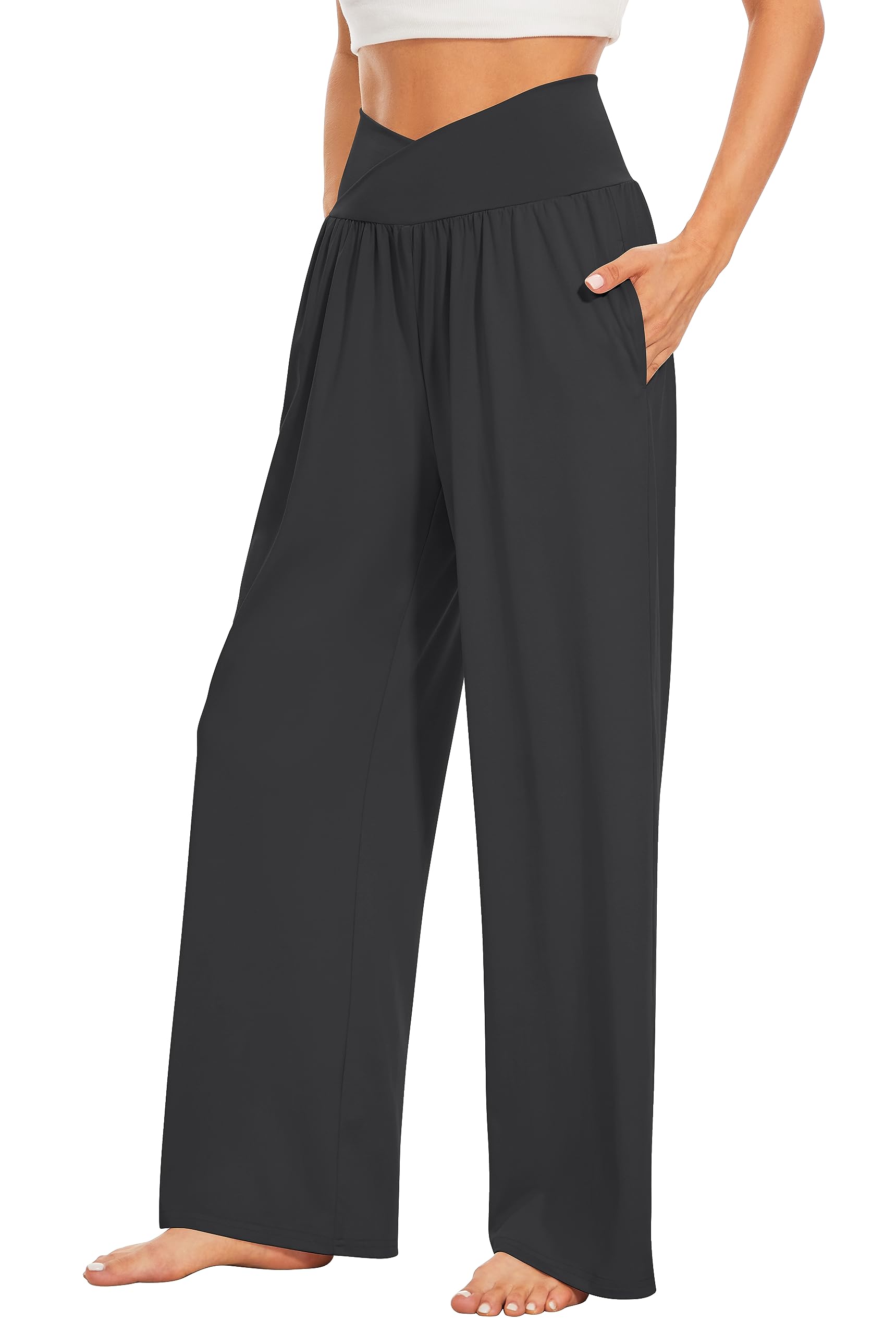 Women's Wide Leg Casual Loose Pants Yoga Sweatpants