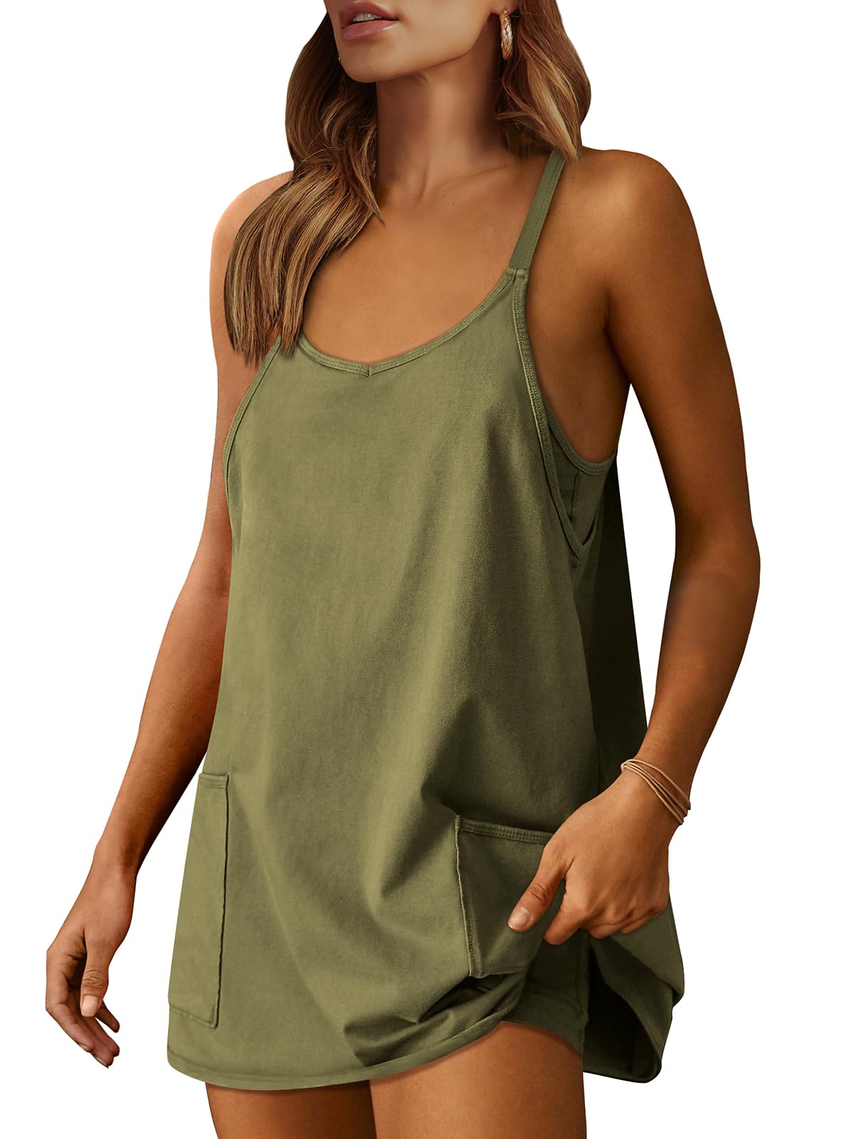 Women 2024 Summer Sleeveless  Casual Short Sundress