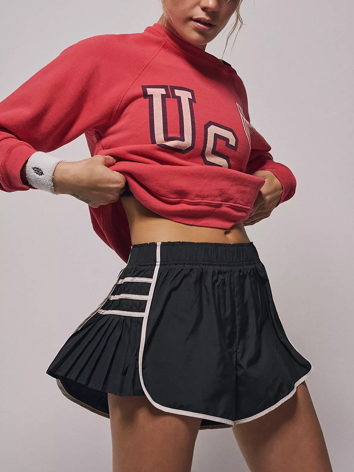 🔥High Waist Pleated Sports Shorts (Buy 2 Free Shipping)