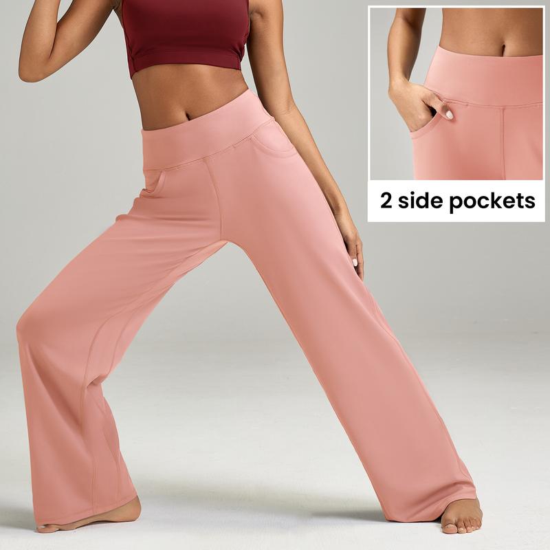 High Waisted Loose Wide Leg Yoga Pants   Lounge Casual Work Pants