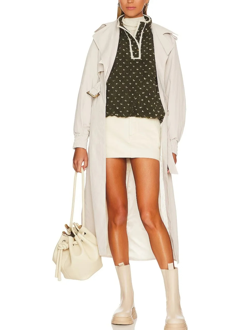 Women's Button-down Turtleneck Heart Sherpa Pullover