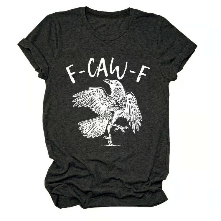 Humorous Crow Graphic T-Shirt – Say It With a Caw!