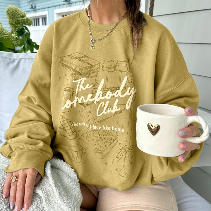 PUFF 'The Homebody Club' Casual Sweatshirt(Buy 2 Free Shipping)