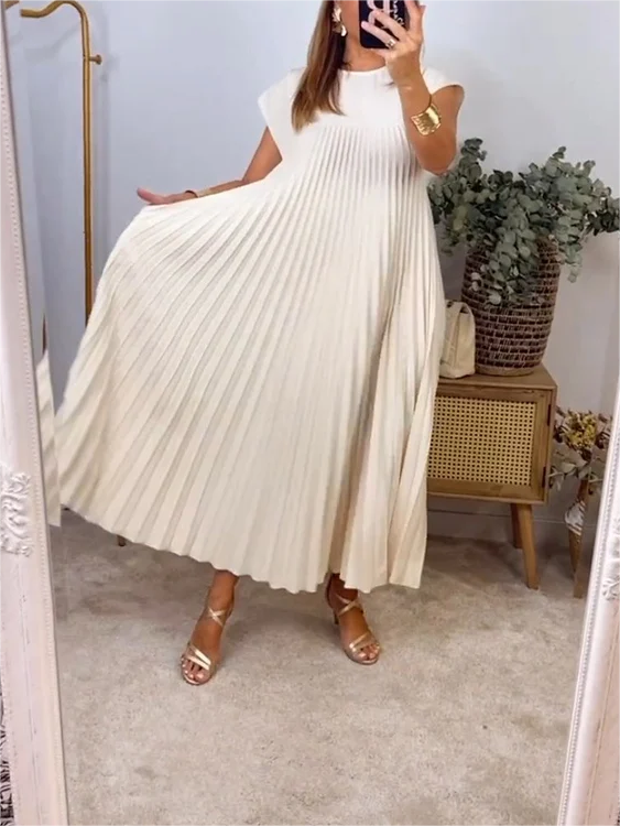 Women's Pleated Simple Elegant Dress(Buy 2 Free Shipping)