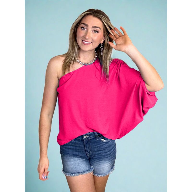 FASHION ONE SHOULDER TOP
