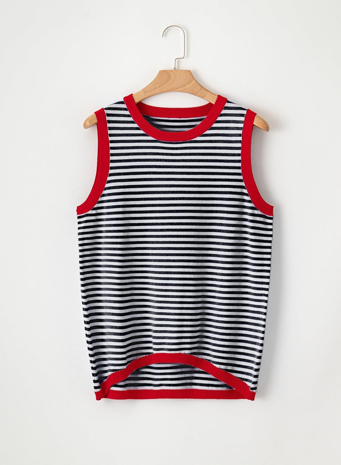 Womens Summer Tops 2024 Casual Striped Color Block
