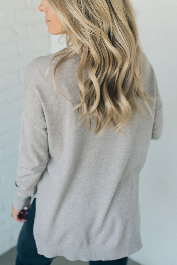 So Soft Seam Front Sweater