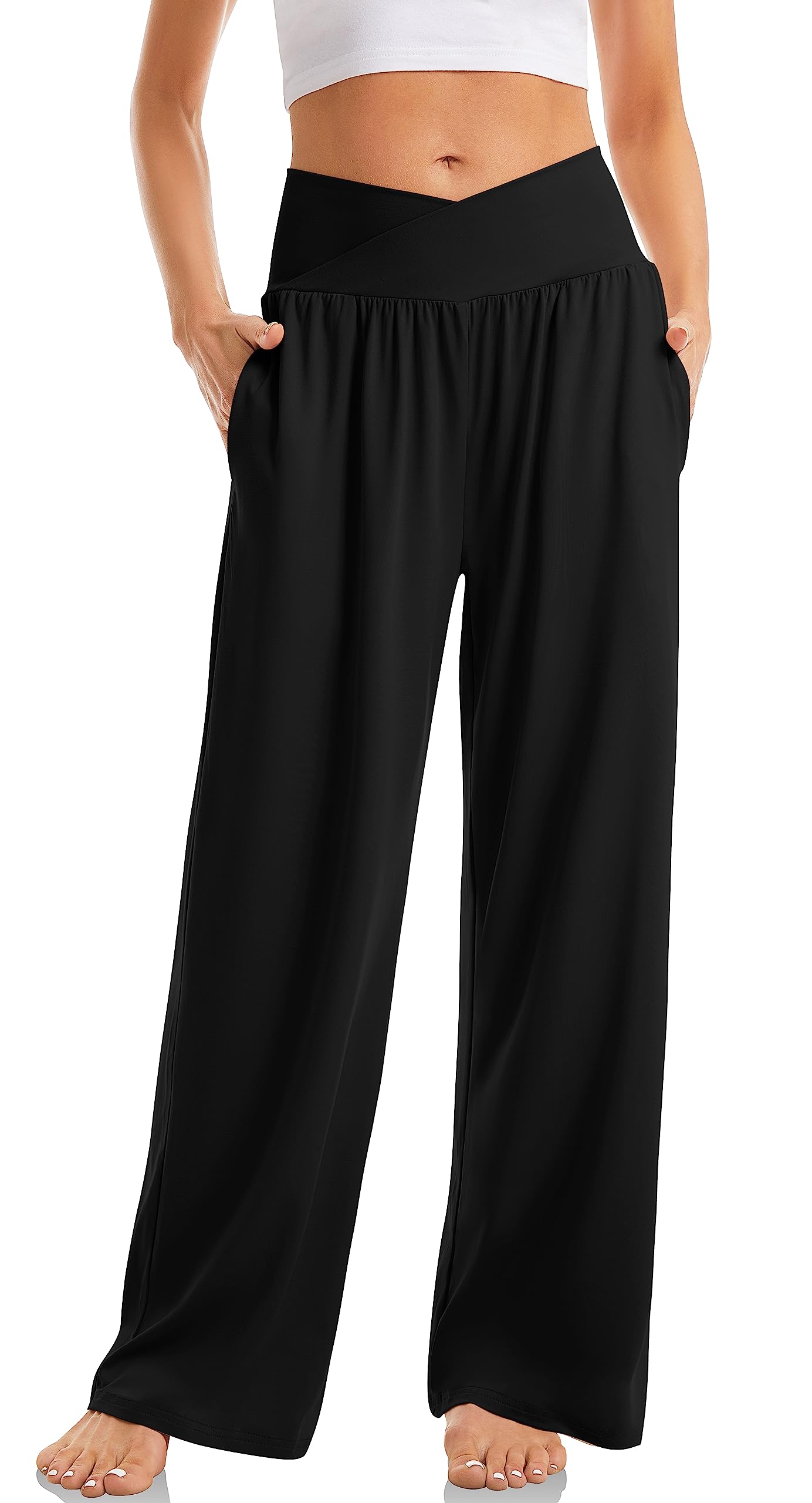 Women's Wide Leg Casual Loose Pants Yoga Sweatpants
