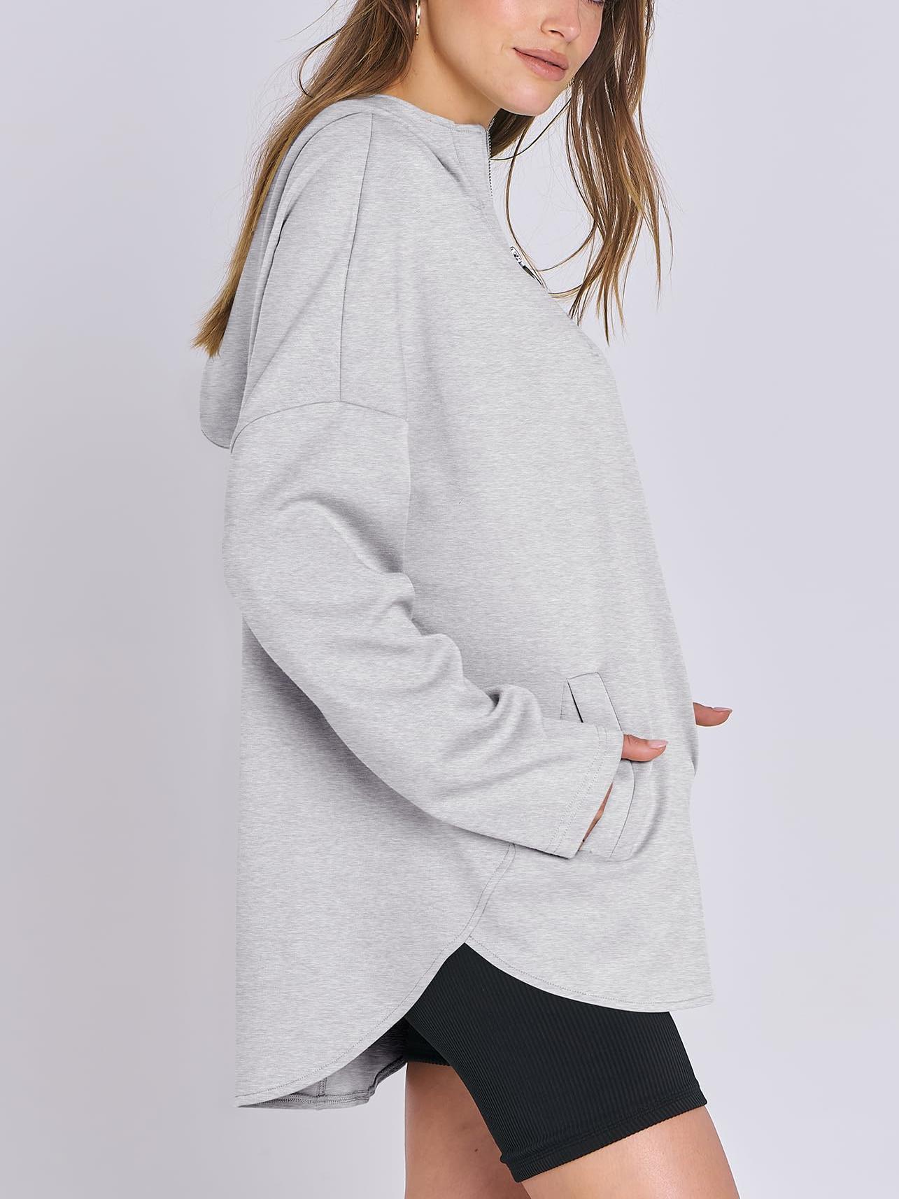 ✨Women's Oversized Hoodie Quarter-Zip Sweatshirts (Buy 2 Free Shipping)