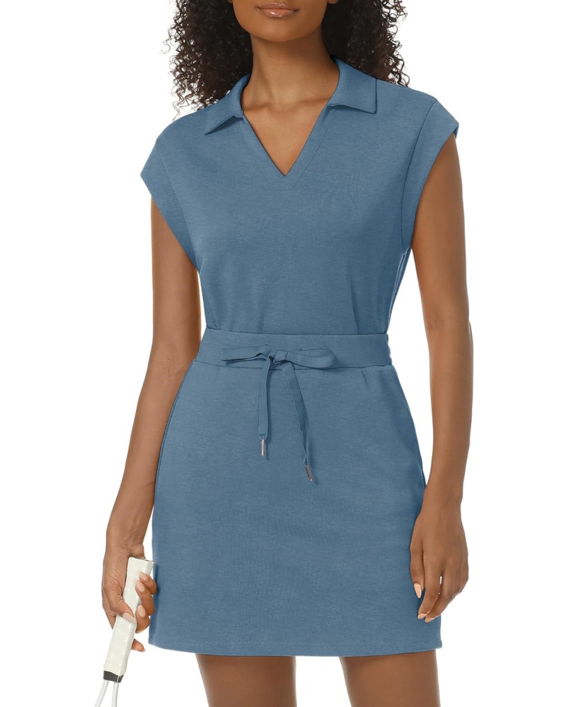 ✨Women's Casual Sports Cap Sleeve Lapel Shirt Skirt Two-Piece Set (Buy 2 Free Shipping)