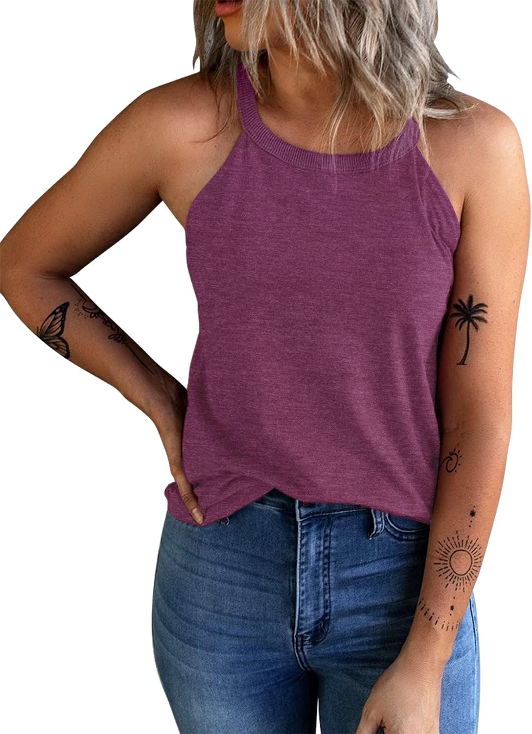 Women's Summer Sleeveless Halter Tee Shirts (BUY 3 FREE SHIPPING)