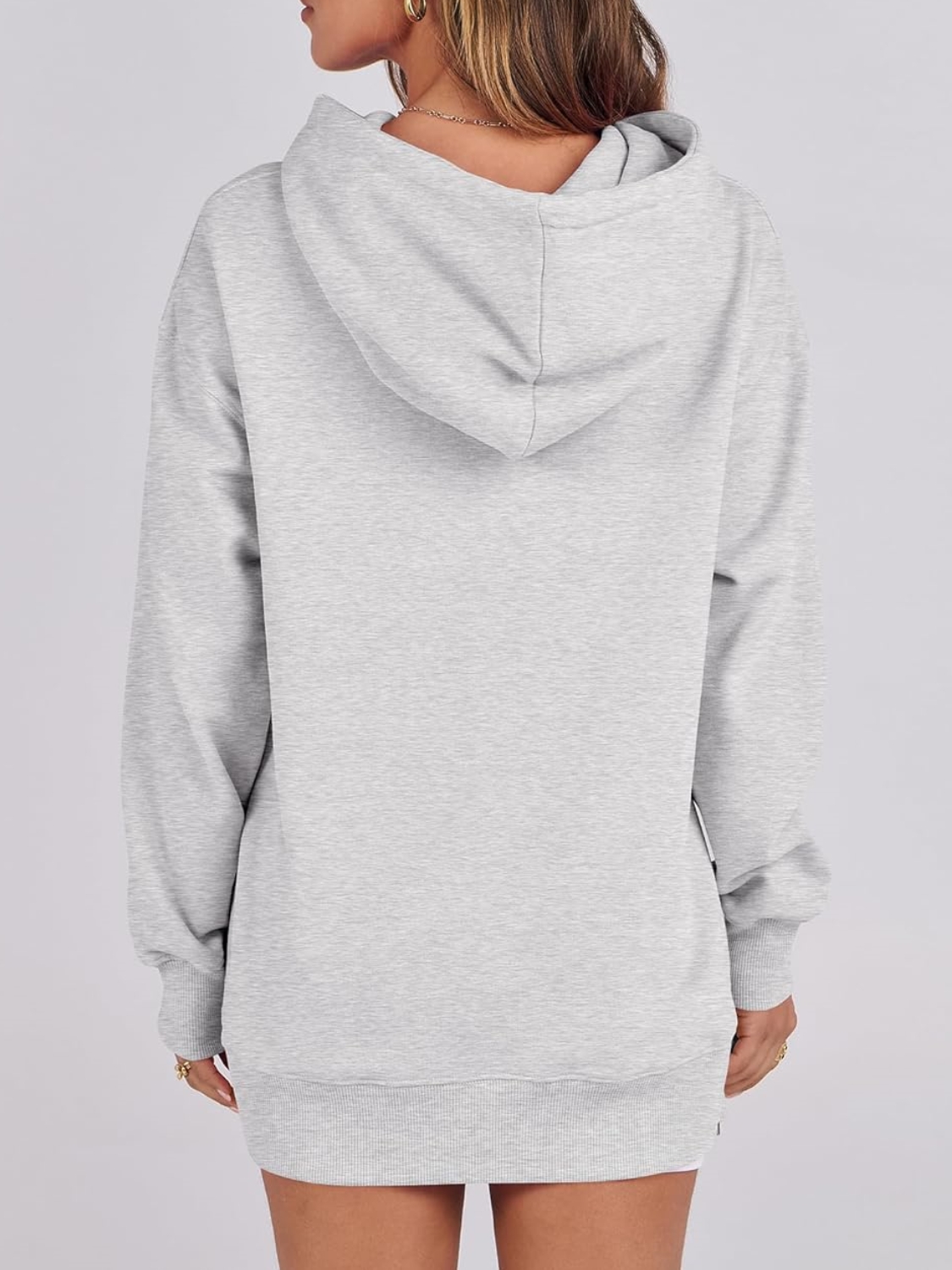 Oversized Side Zipper Tunic Pullover Hoodie (Buy 2 Free Shipping)