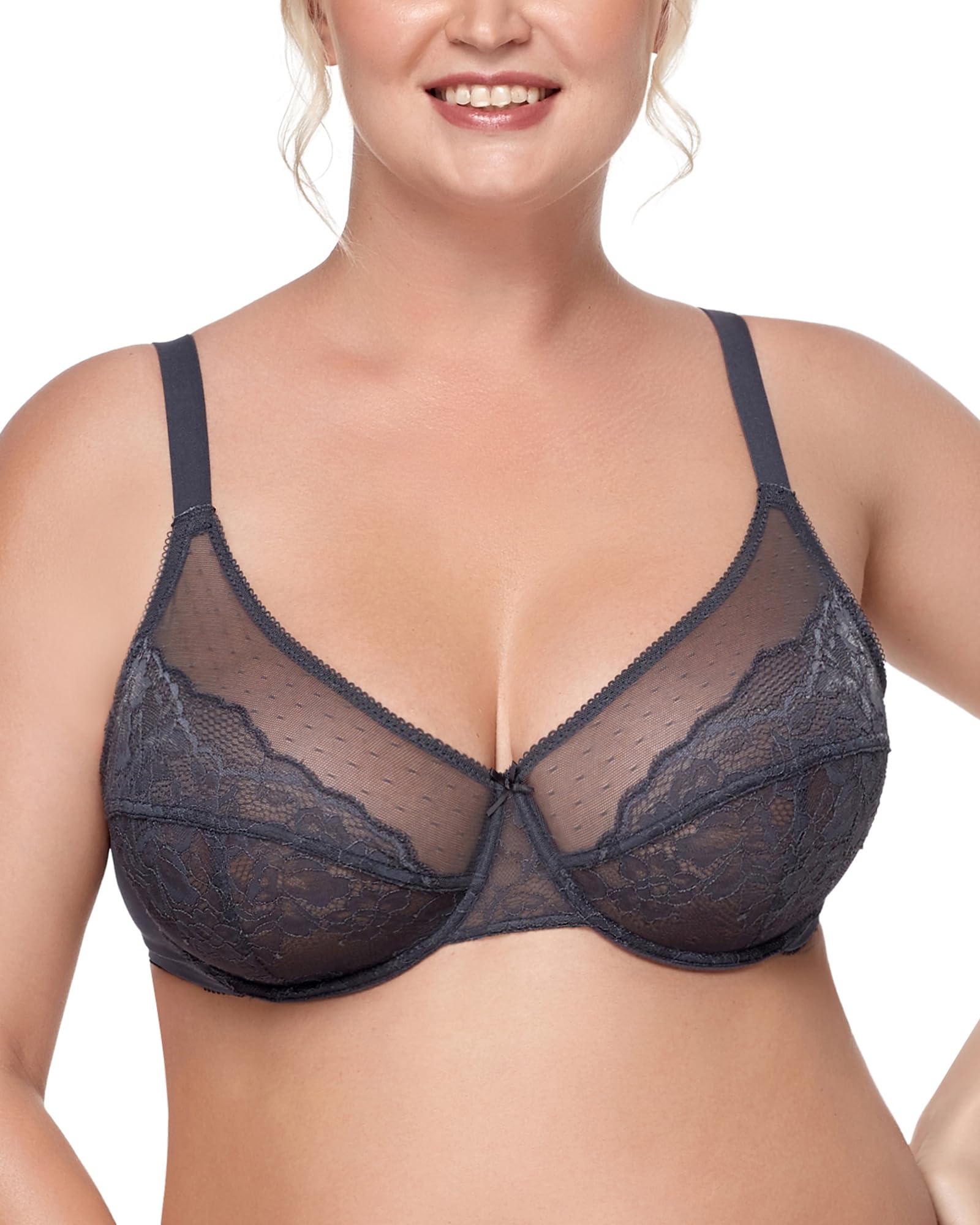 Lace Unlined Full Coverage Underwire Bra