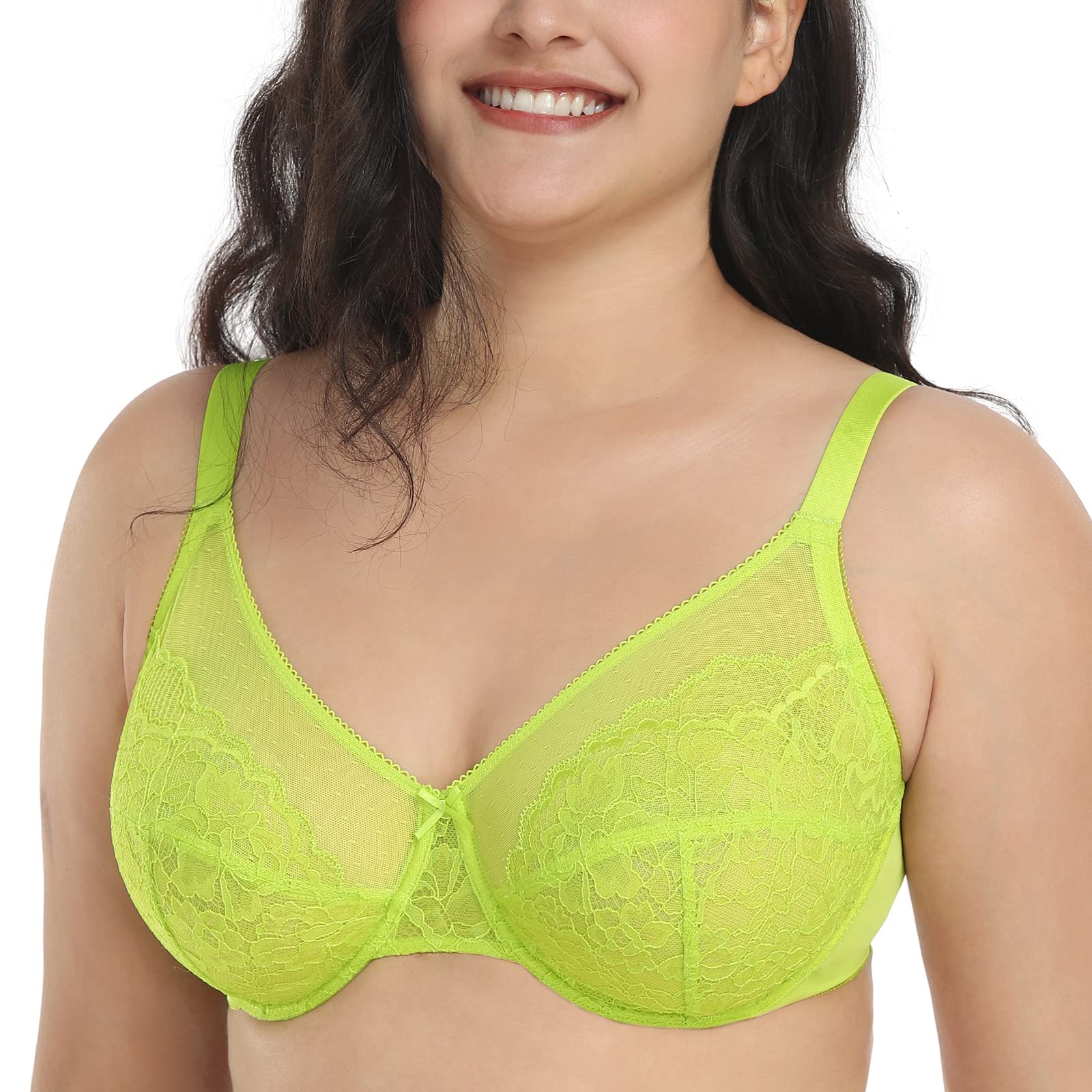 Lace Unlined Full Coverage Underwire Bra