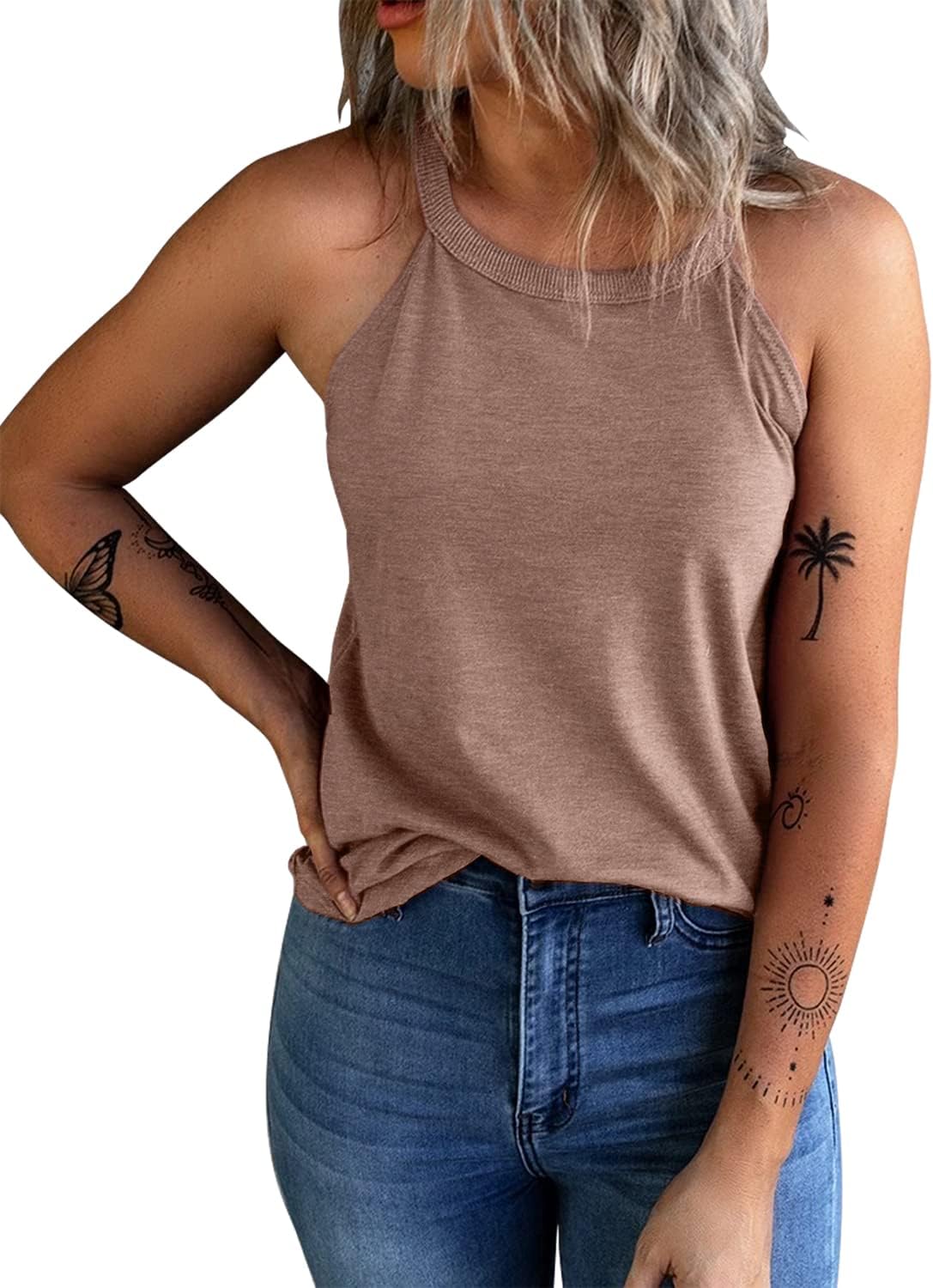 Women's Summer Sleeveless Halter Tee Shirts (BUY 3 FREE SHIPPING)