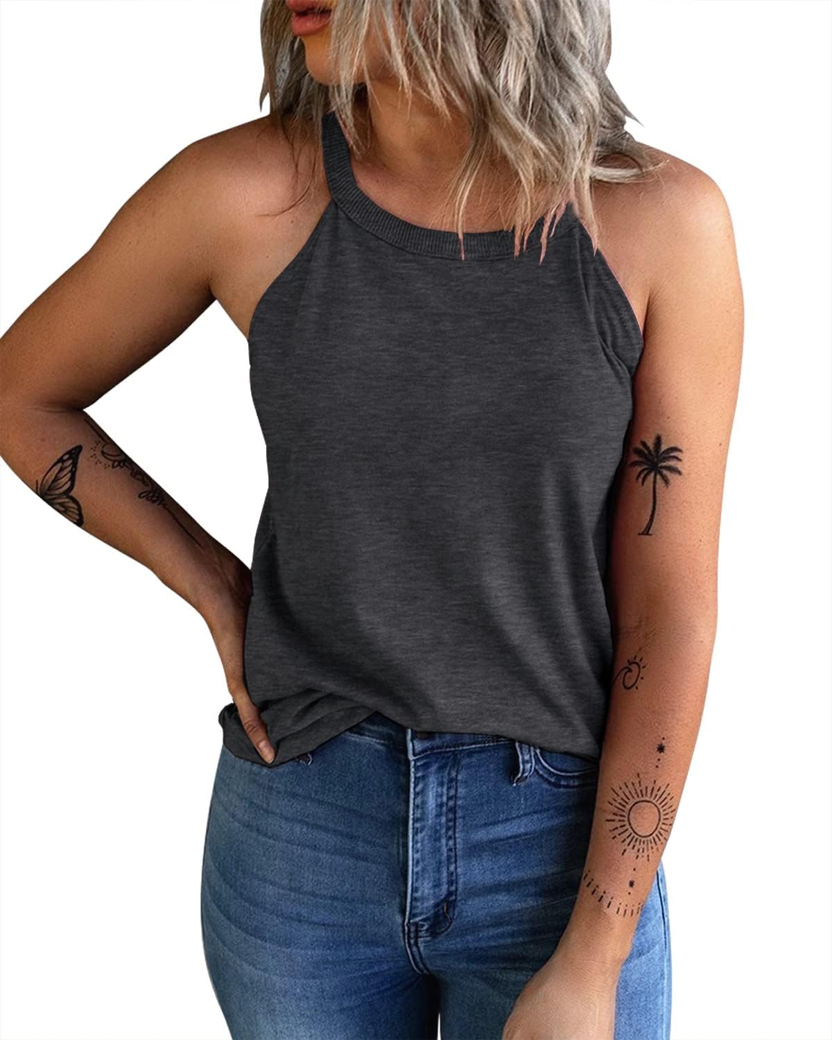 Women's Summer Sleeveless Halter Tee Shirts (BUY 3 FREE SHIPPING)