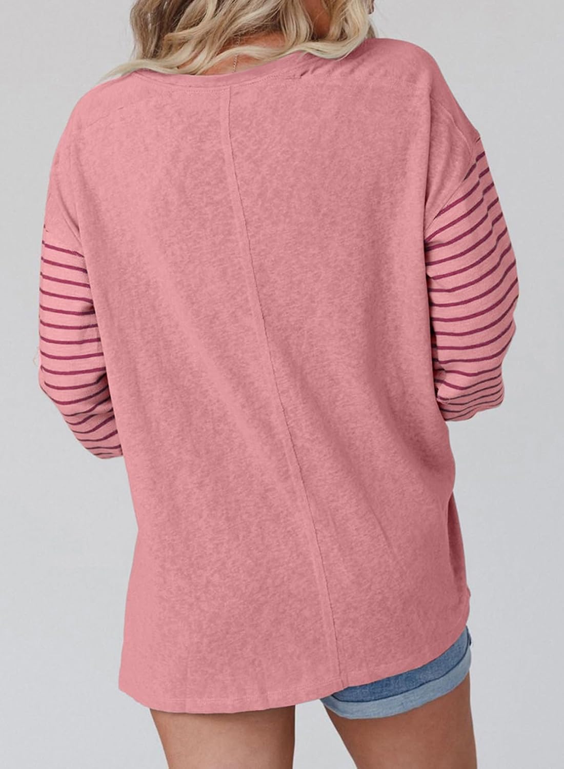 HOT SALE Women's Oversized Casual Color Block Pullover