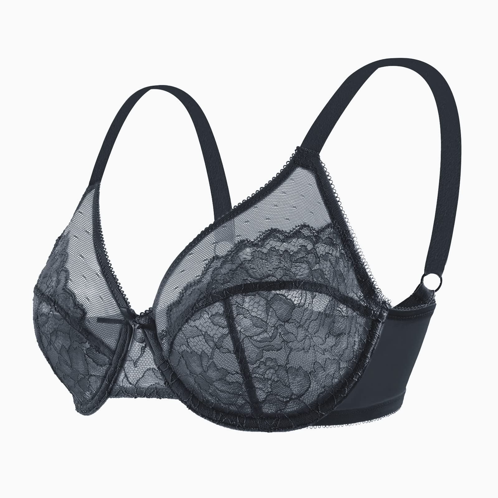 Lace Unlined Full Coverage Underwire Bra