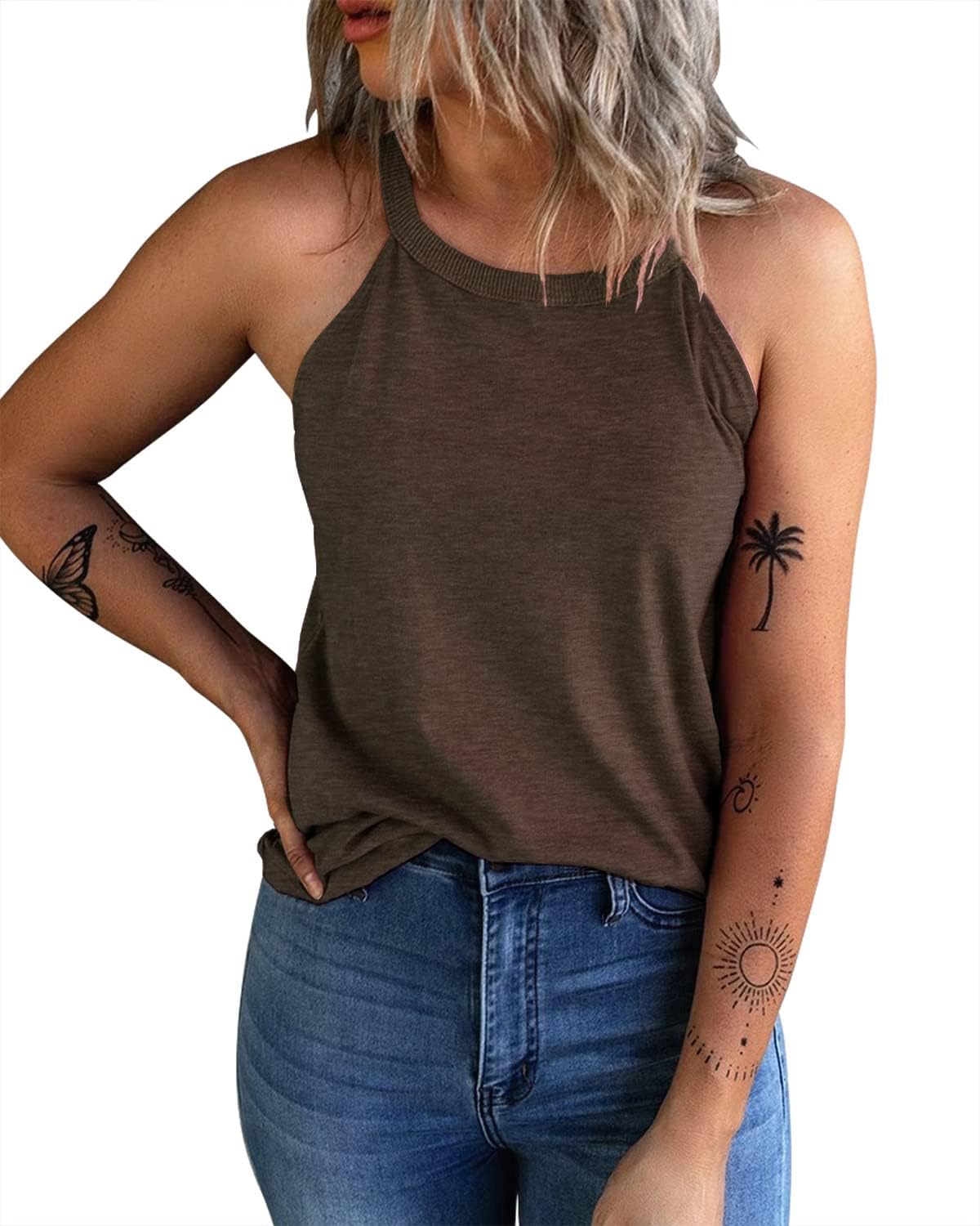 Women's Summer Sleeveless Halter Tee Shirts (BUY 3 FREE SHIPPING)