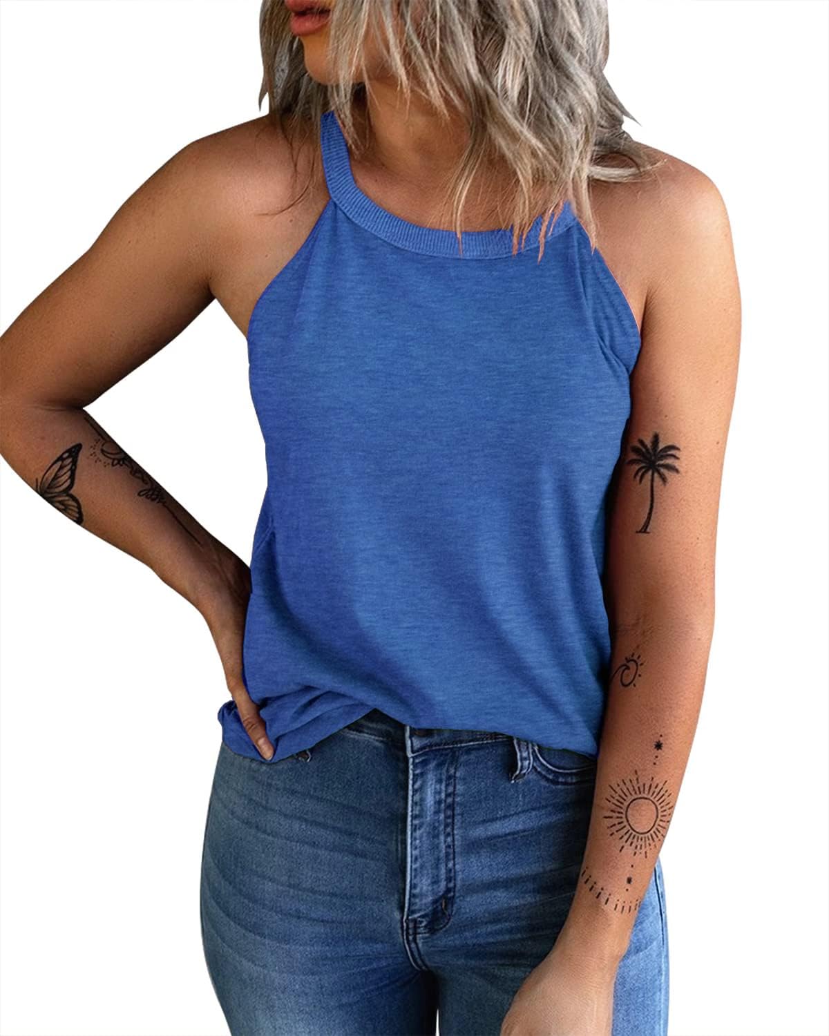 Women's Summer Sleeveless Halter Tee Shirts (BUY 3 FREE SHIPPING)