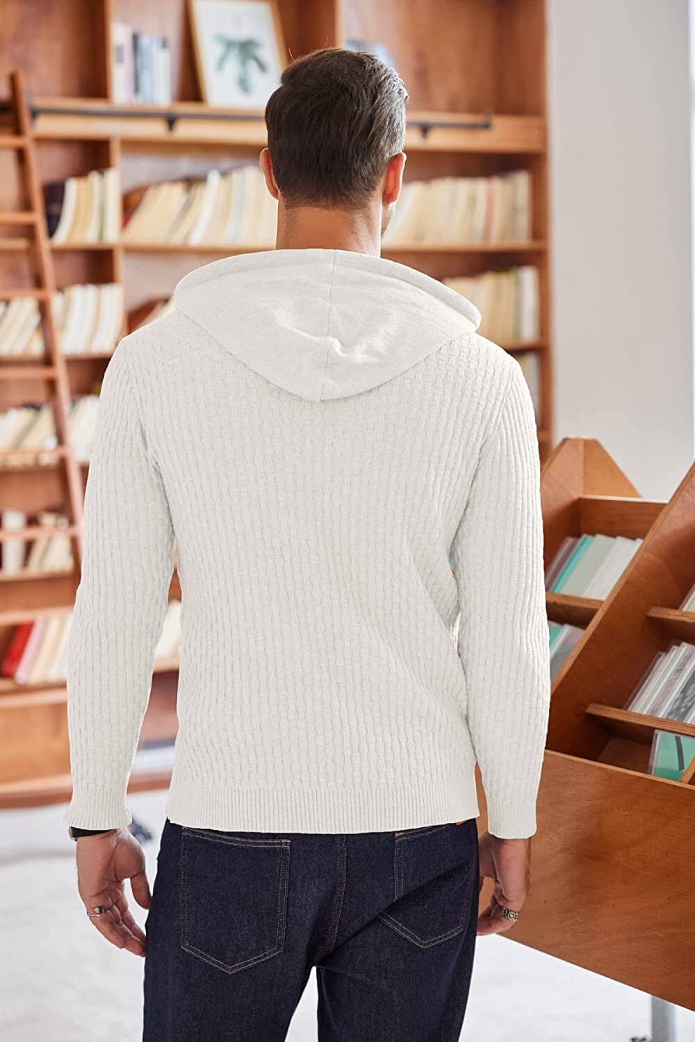 Solid Knitted Pullover Hooded Sweatshirt (BUY 2 FREE SHIPPING)