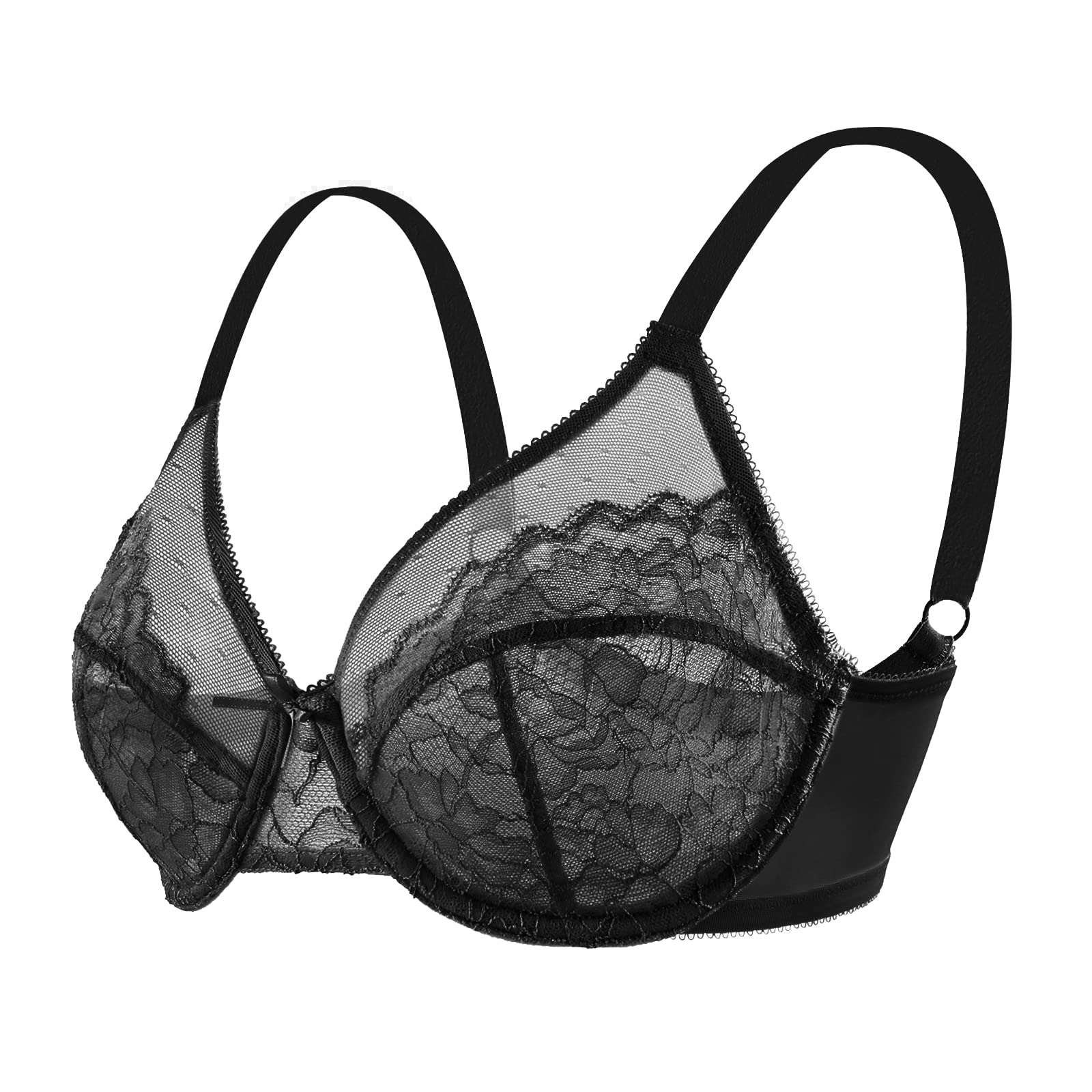 Lace Unlined Full Coverage Underwire Bra