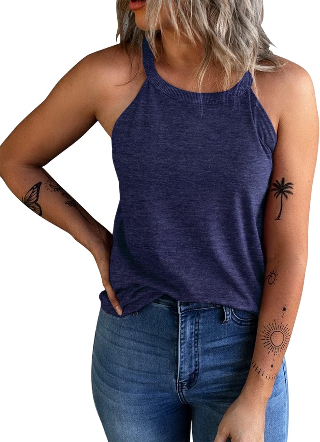Women's Summer Sleeveless Halter Tee Shirts (BUY 3 FREE SHIPPING)
