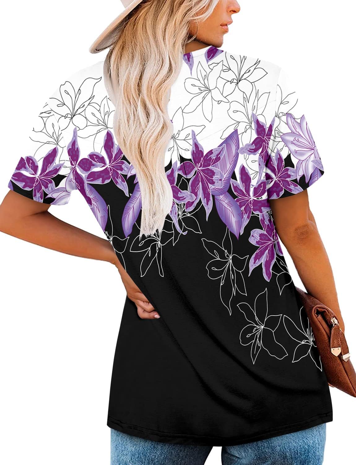 Women's Summer Printed Pleated Crew Neck Tee (Buy 3 Free Shipping)