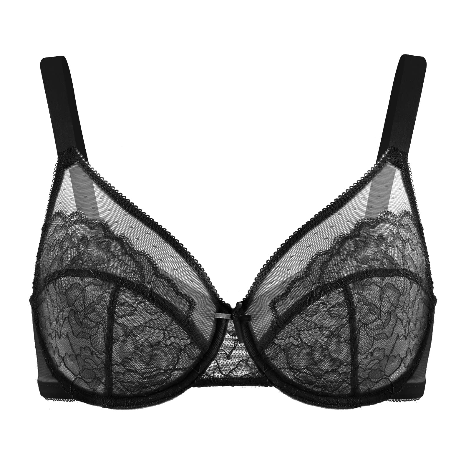 Lace Unlined Full Coverage Underwire Bra