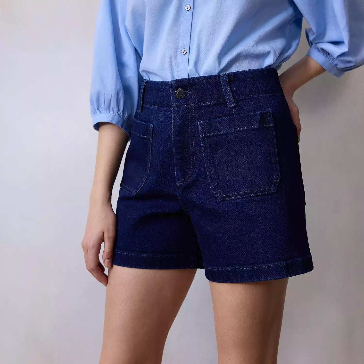 Women's Mid-Rise Slim Fit 4" Denim Shorts (BUY 2 FREE SHIPPING)