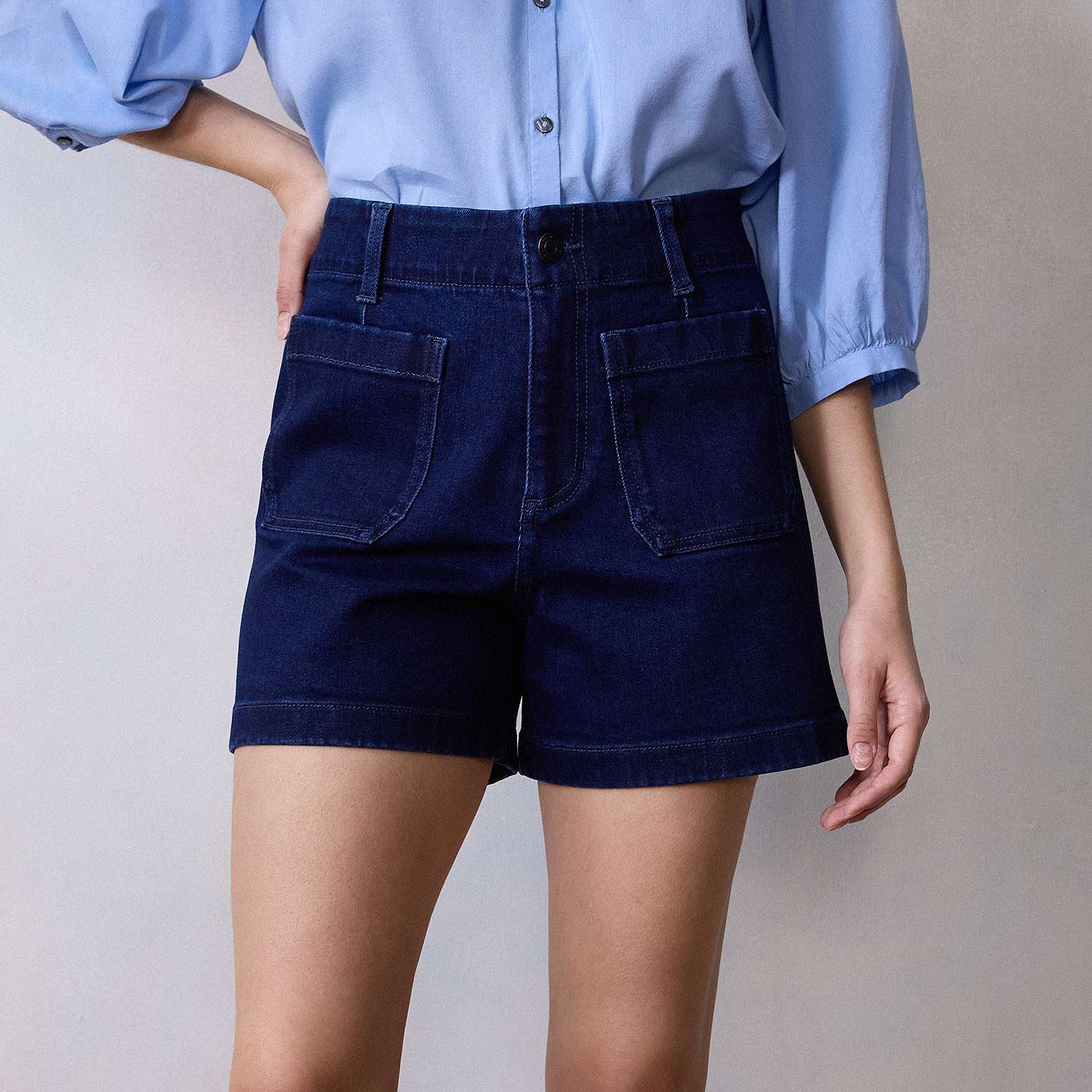 Women's Mid-Rise Slim Fit 4" Denim Shorts (BUY 2 FREE SHIPPING)