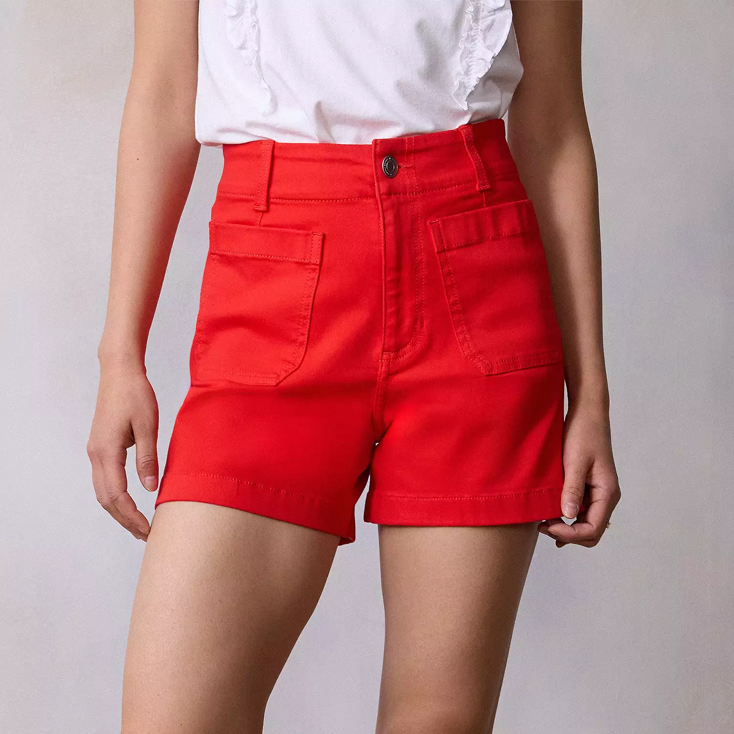 Women's Mid-Rise Slim Fit 4" Denim Shorts (BUY 2 FREE SHIPPING)